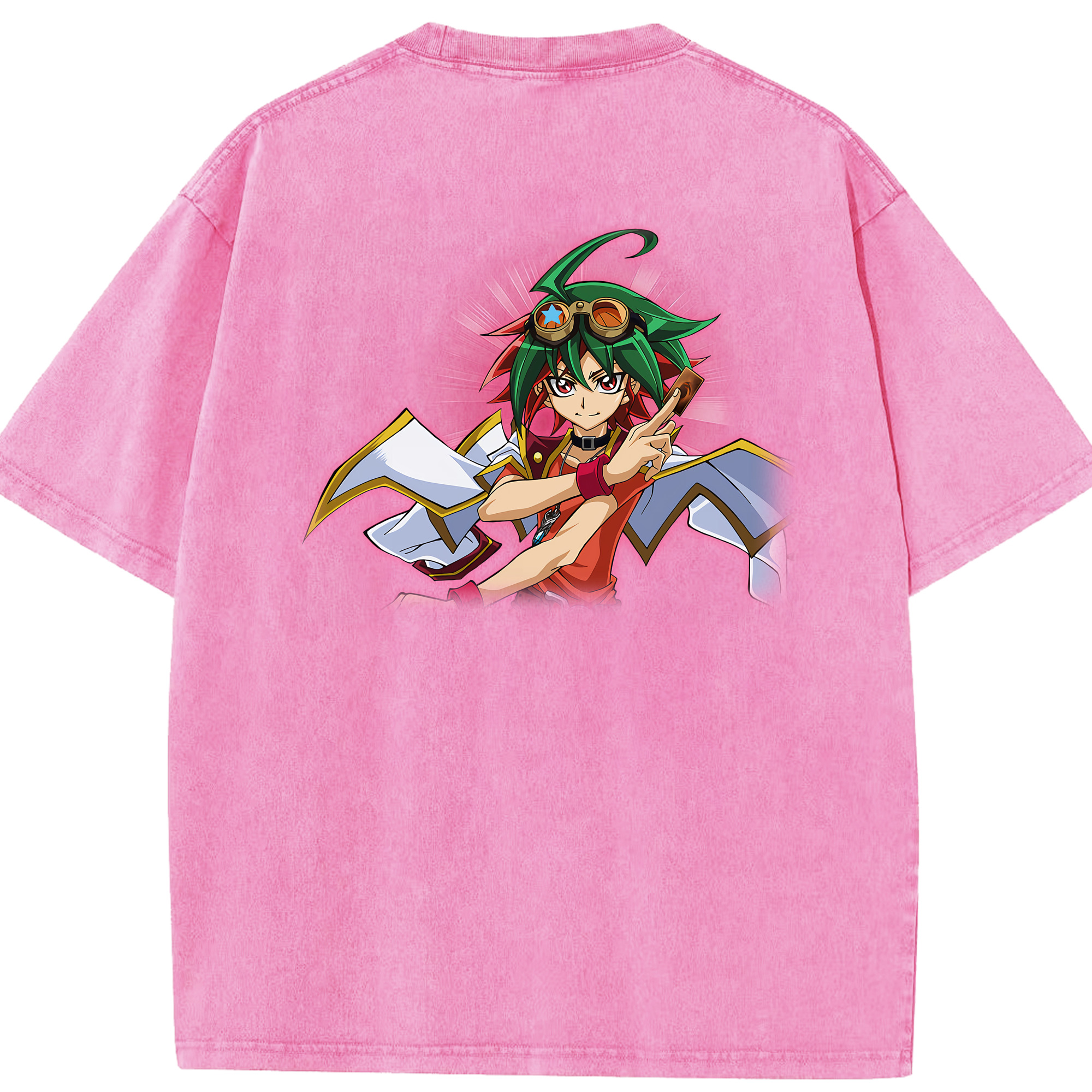 （画像用） 遊☆戯☆王 Yu-Gi-Oh! 綿100% ヴィンテージ風 半袖Tシャツ（背面プリント）